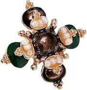 [Healeved] Baroque Cross Brooch Pin for Women Decorative Pearl Inlaid Coat Jacket Corsage Jewelry Vintage Style present for Birthdays Weddings Valentine Day and Holidays