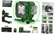 16 Lines Self Leveling Laser 4 x 360° Green Laser Level S04CG with Receiver