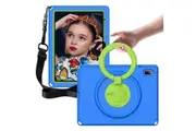 Handle Shockproof EVA Tablet Case for iPad 10th Gen 10.9 inch 2022 with Screen Protector & Shoulder Strap-Blue