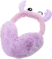 [WESIEVYA] Men's and Women's Winter Earmuffs Warm and Cozy Ear Covers Crab Design