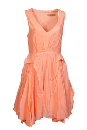 Caribbean Gathered Skirt Dress--MART-M7257CB