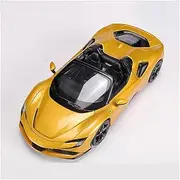 Scale Finished Model Car 1:18 Scale for Ferrari SF90 Supercar Emulation Alloy Car Model Car Model Replica Vehicle Handicraft Die-cast Vehicle(Yellow)