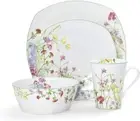 Mikasa Wildflower Garden 16-Piece Dinnerware Set, Service for 4