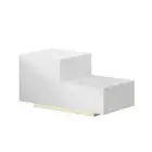 Bedside Tables LED 2 Drawers REMI White Artiss