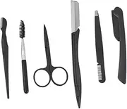 Healeved Complete Eyebrow Care Set Razor Comb Brush Scissors Shaper Lightweight Portable for Travelers