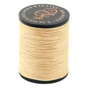 100% Natural Linen Waxed Thread Beige Thread for Bookbinding Macrame Beading