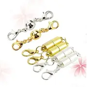 TEHAUX 20pcs Jewelry Magnetic Lobster Claw Clasps Strong Hold Magnetic Lock for Necklace Bracelet Alloy Charm Buckle