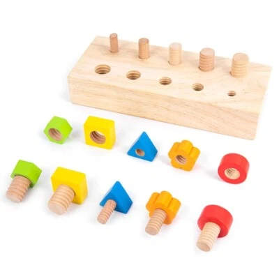 Assembly Wooden Screw Toy Child Game Learning Toy Party
