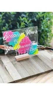 Acrylic Wedding Sign, Candy Table sign, Sweets Table Sign, Candy Bar Sign