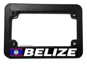 Belize World Flag Country Motorcycle License Plate Frame