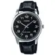 【CASIO】 經典復古時尚簡約指針紳士腕錶-數字黑面 (MTP-V001L-1B)