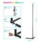 Dc5V 3 Splice 72 Leds Rgb Corner Floor Lamp Connected Illumination AU