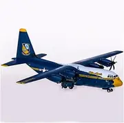 Pre-Build Replica 1:400 for GMUSM103 Marin Corps Lockheed C-130J Hercules Blue Angels 170000 DieCast Alloy Fighter Model Toy Airplane