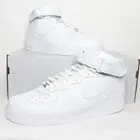 Nike Air Force 1 Mid '07 Triple White OG Gym Shoes CW2289-111 Mens Size 12 New