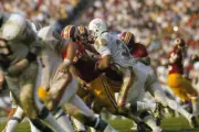 Super Bowl VII, Miami Dolphins Larry Csonka in action, rushi - 1973 Old Photo