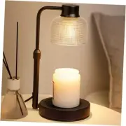 KLL Candle Warmer Lamp with Timer: Adjustable Height Dimmable Candle Black