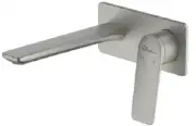 Oliveri PARIS WALL MIXER SET 200mm Fixed Spout, Lever Handle BRUSHED NICKEL