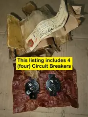 Four NOS 5 Amp Circuit Breaker for Willys MB Ford GPW Jeep GPW-12250A & WO-A1733