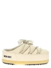 [Moon Boot] Moon Boot-Evx Mule Nylon Flat Shoes Bianco-Donna 37-38 White