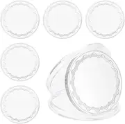 xioaue 6pcs Blank Coins for Engraving, 40mm Coin Blanks -Engraving Blanks Custom Challenge-Coins Polished Metal Silver