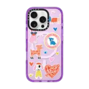 iPhone 16 Pro Impact Case MagSafe Compatible Dog Mom Stickers