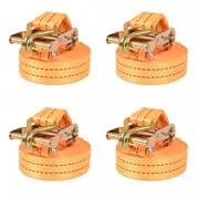 Ratchet Tie Down Straps 4 pcs 1 Tonnes 6mx38mm Orange