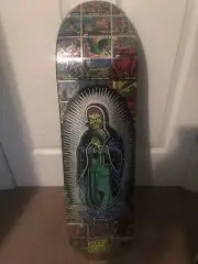 Mars Attacks Devine Heritage Silver Foil Santa Cruz Skateboard Deck Jason Jessee