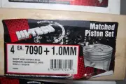 Hi-Tech 7090+1.0MM (.040) Set of 4 Pistons for 2389cc NIssan