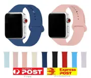 Silicone Replacement Strap Band For Apple Watch 8 7 6 5 4 3 2 iWatch 38/40/41mm