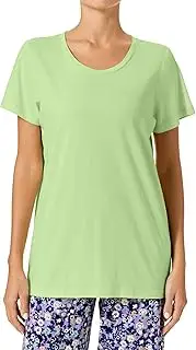 [HUE] Women's Solid Short Sleeve Scoop Neck Pj Tee