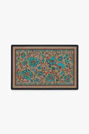 Iris Apfel Spring Has Sprung Turquoise Doormat