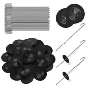 100 Pack Professional Solar Panel Mesh Clips for Weld Mesh Pigeon Bird Proofing