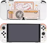 Kiloluv Cute Camera Switch OLED Protective Case Skin Cover Case Compatible with Nintendo Switch OLED Model 2021