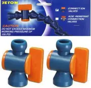 JETON 2 Pack 1/4" CONNECTION VALVE Modular Coolant Hose System | 82722