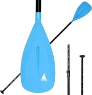 Karltion SUP Paddle - 3 Pieces Adjustable Aluminium SUP Paddle Alloy Shaft Paddle board Paddles with Glass Fiber Blade for Surfing, Floating,Water Sport