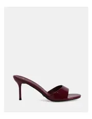 [Novo Shoes] Malan Mules in Deep in Red