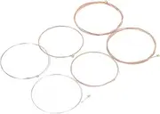 6Pcs Acoustic Guitar Strings Steel Wire Guitar Strings 11 ‑ 52 Gauge Warm Rich Tone Phosphor Bronze Set