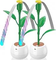 jutimer Fly Fans for Tables, Fly Repellent Fan for Outdoor & Indoor, USB or AA Batteries Powered, Portable Fly Fan with Soft Blades Keeps Flies Away, Fly Repeller for Restaurant, BBQ, Party (2 Pack)