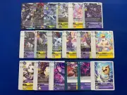 Digimon Card Game - Mastemon Angewomon LadyDevimon Gatomon Purple Yellow Deck