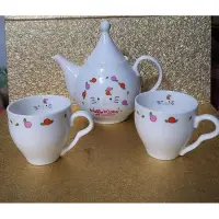 在飛比找蝦皮購物優惠-絕版kitty茶壺杯組 陶瓷杯組