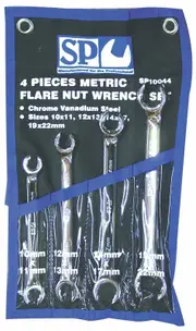 SP Tools SP10044 - Flare Nut Spanner Set 4 Piece - Metric