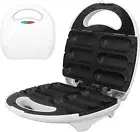 Mini Corn Hot Dog Maker, Waffle Corn Dog Maker, Hot Dog Stick Machine with Non S