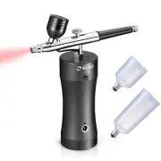 KIBEE Aibrush Rechargeable Handheld Mini Air Compressor Airbrush, Portable Co...