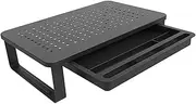 PC Computer Heightening Rack with Heat Dissipation and Space Saving Monitor Riser for Desk Organization Ergonomic Desktop Display Stand for Home Office