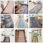 Corridor Runner Washable Hallway Rugs Non Slip Mat Plush Soft Runners 80x300cm