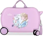 [Disney] Joumma Close to The Heart Frozen Children's Suitcase Purple 45 x 31 x 20 cm Rigid 1.8 kg Combination Lock Side ABS 1.8 kg 27.9L Hand Luggage, Berry, One Size, Children's Suitcase