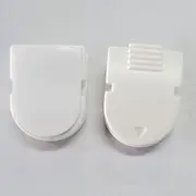 Mike Self Adhesive Cubicle Clip for Refrigerator, Metal Frame and Wall , Standard Size, 40-Sheet Capacity, Pack of 20, White Colour