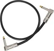 Abaodam Guitar Effect Cable for Electric Bass Guitars Noise Reduction Audio Line with Head Shielding for Sound Transmission for Live Use