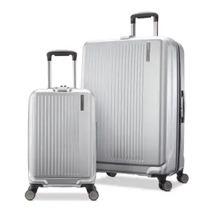 Samsonite Luggage 20吋+27吋 硬殼行李箱組 藍/銀灰 (9.1折)