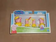 Peppa Pig Adventures Peppa's Family Rainy Day Rain Coat Figure 4-Pack Toy